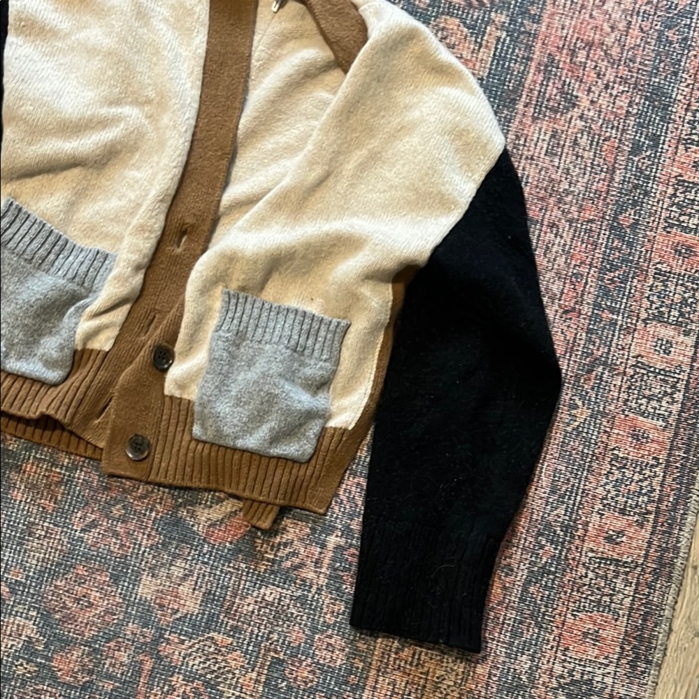 Frame Cashmere Colorblock Cardigan - Picture 7 of 9